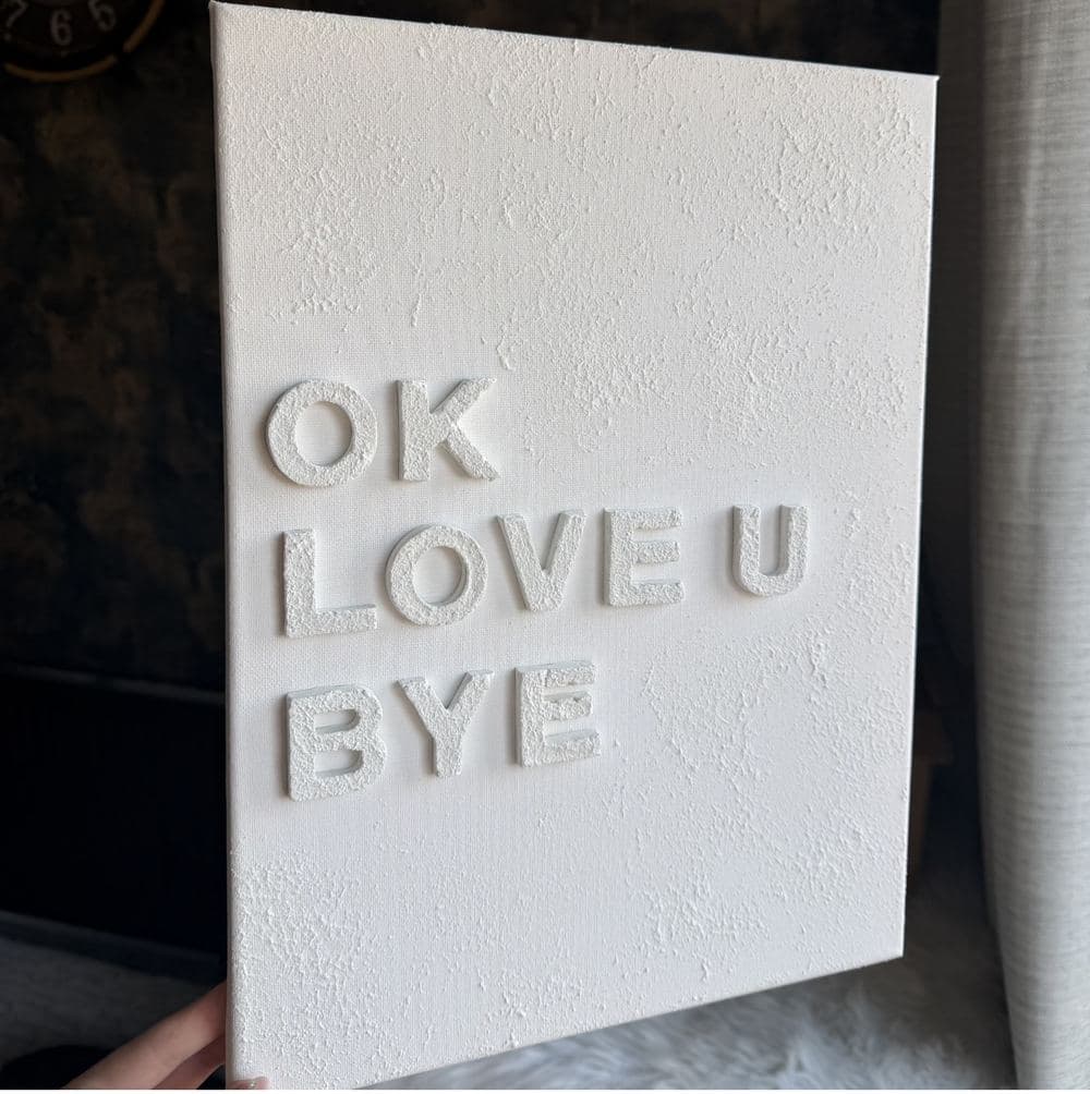 A textured canvas, personalised gift