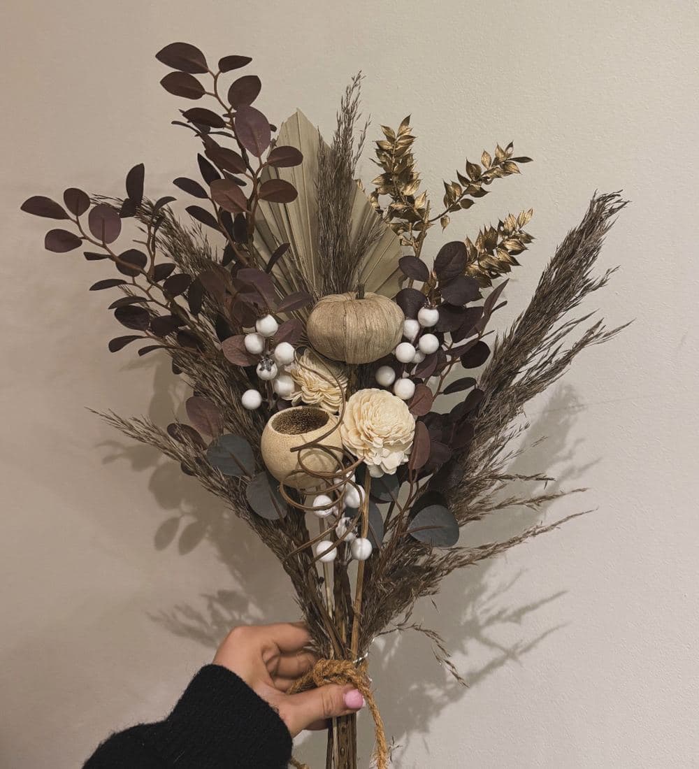 An everlasting dried flower bouquet by Oh Bloom